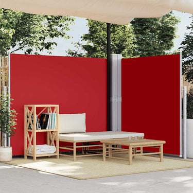 Vidaxl windscherm uittrekbaar 180x600 cm rood