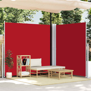 Vidaxl windscherm uittrekbaar 200x600 cm rood