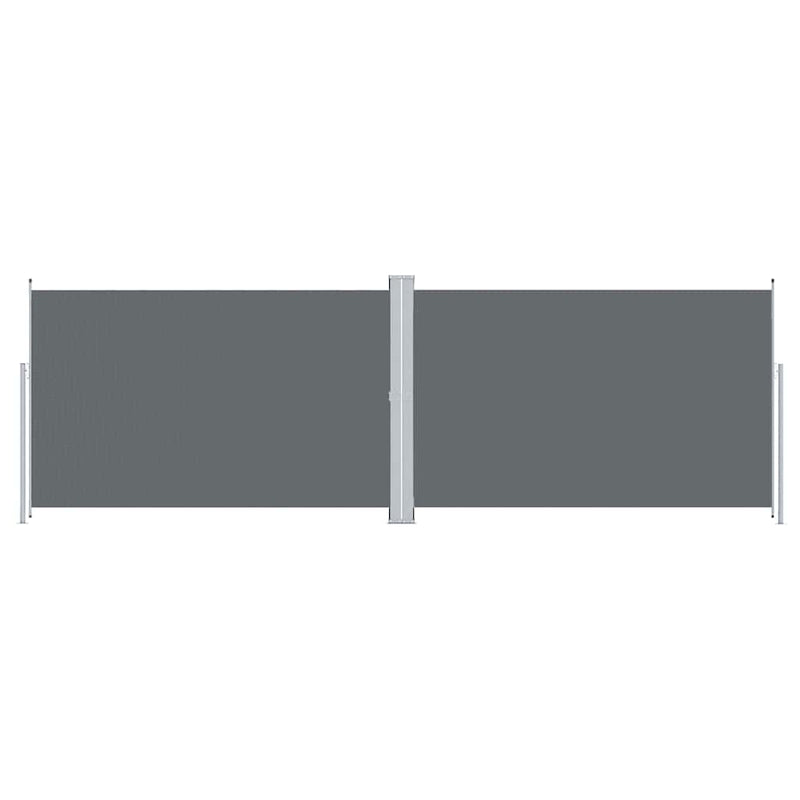 Load image into Gallery viewer, Vidaxl windscherm uittrekbaar 220x600 cm antracietkleurig
