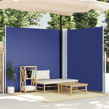 Vidaxl windscherm uittrekbaar 220x600 cm blauw