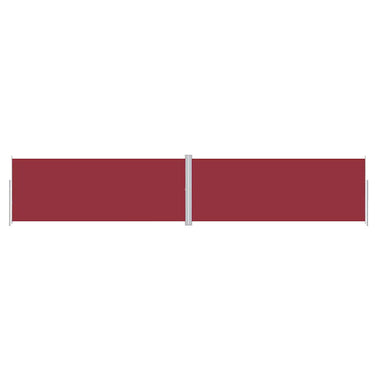 Vidaxl windscherm uittrekbaar 200x1000 cm rood