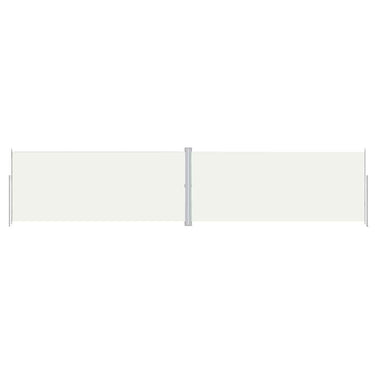 Vidaxl windscherm uittrekbaar 220x1000 cm crèmekleurig