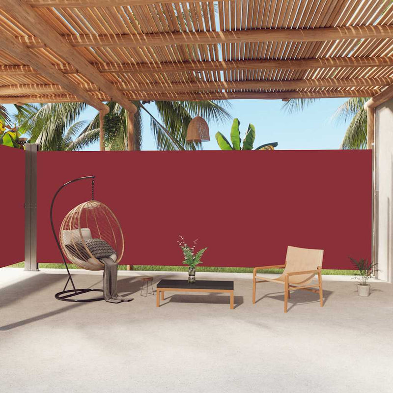 Load image into Gallery viewer, Vidaxl windscherm uittrekbaar 220x1000 cm rood
