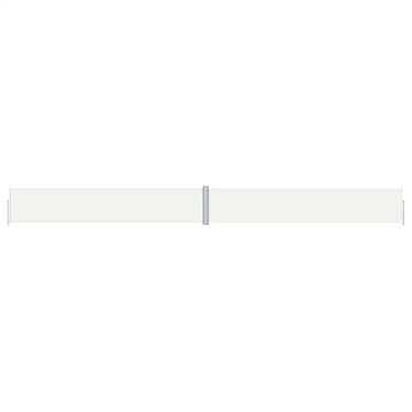 Vidaxl windscherm uittrekbaar 117x1200 cm crèmekleurig