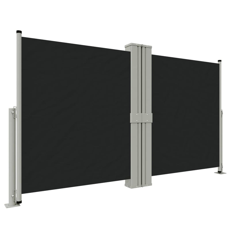 Load image into Gallery viewer, Vidaxl windscherm uittrekbaar 140x1200 cm zwart
