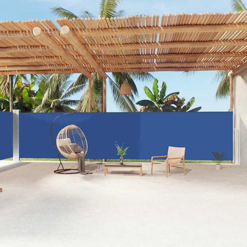 Load image into Gallery viewer, Vidaxl windscherm uittrekbaar 180x1200 cm blauw
