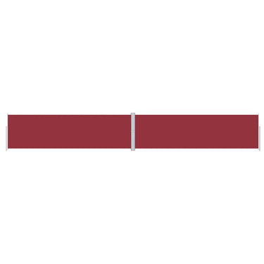 Vidaxl windscherm uittrekbaar 180x1200 cm rood