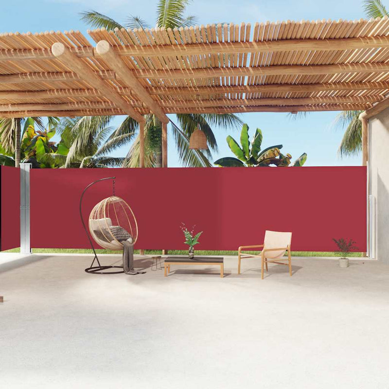 Load image into Gallery viewer, Vidaxl windscherm uittrekbaar 200x1200 cm rood
