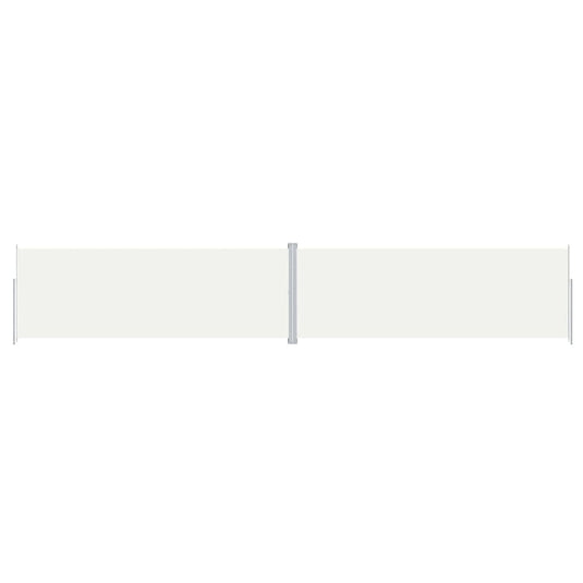 Vidaxl windscherm uittrekbaar 220x1200 cm crèmekleurig