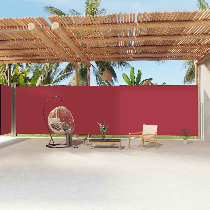 Load image into Gallery viewer, Vidaxl windscherm uittrekbaar 220x1200 cm rood
