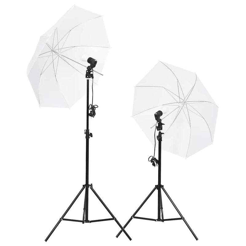 Load image into Gallery viewer, Vidaxl studioverlichtingsset met statieven en paraplu's
