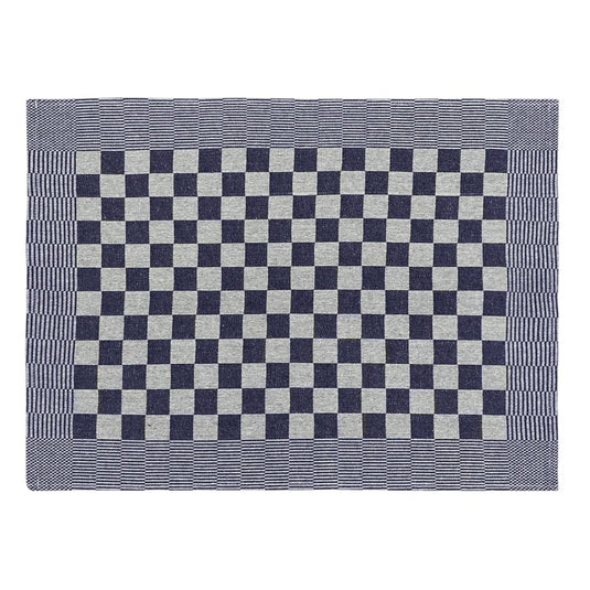 Vidaxl keukendoeken 10 st 50x70 cm katoen blauw en wit