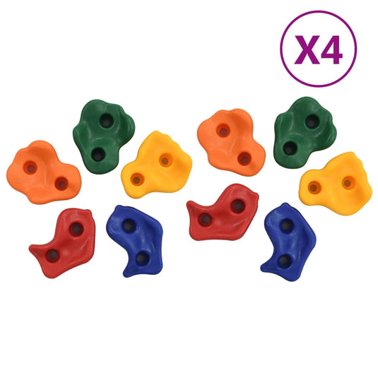 Vidaxl klimstenen 40 st met touw meerkleurig