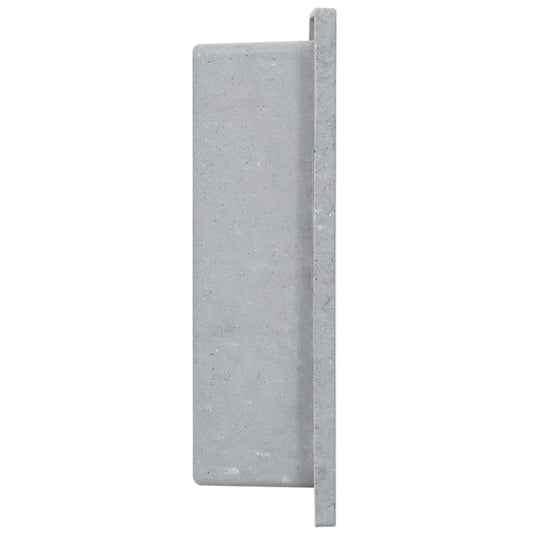 Vidaxl douchenis 41x36x10 cm matgrijs