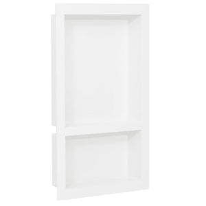 Vidaxl douchenis met 2 vakken 41x69x9 cm hoogglans wit
