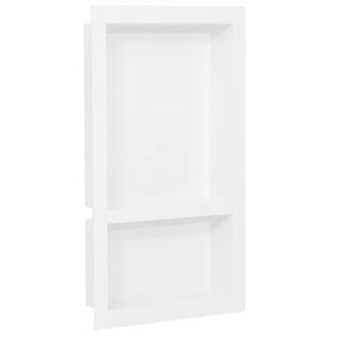 Vidaxl douchenis met 2 vakken 41x69x9 cm hoogglans wit