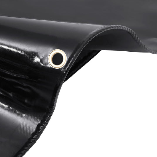 Vidaxl dekzeil 650 g m² 2x3 m zwart