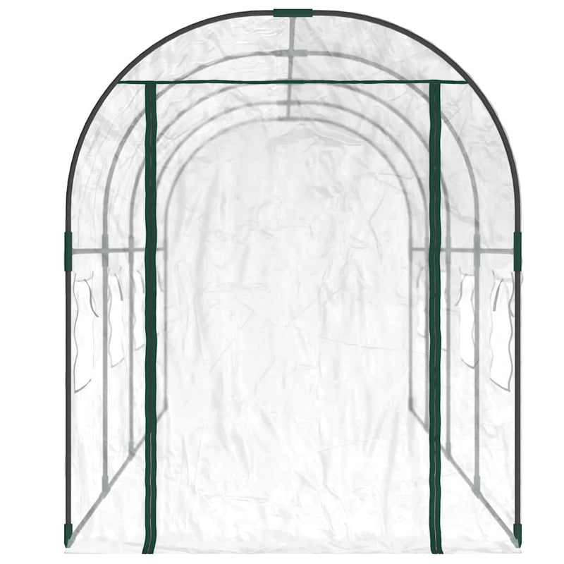 Load image into Gallery viewer, Vidaxl tuinkas 160x400x190 cm pvc en gepoedercoat staal transparant

