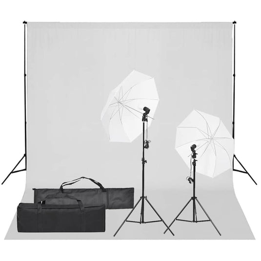 Vidaxl fotostudioset met verlichtingsset en achtergrond