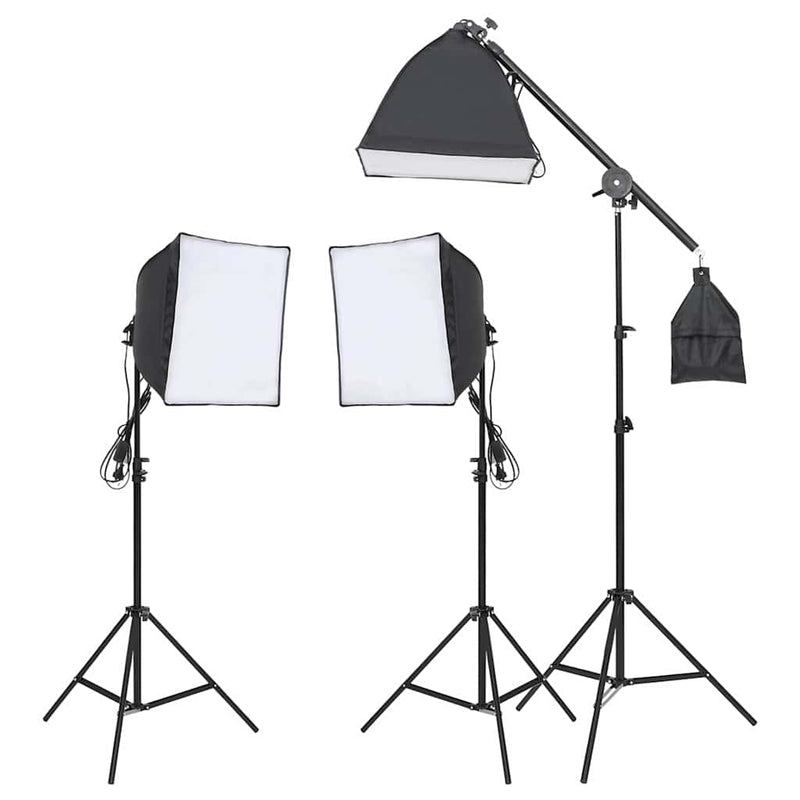Load image into Gallery viewer, Vidaxl fotostudioset met verlichtingsset, achtergrond en reflector
