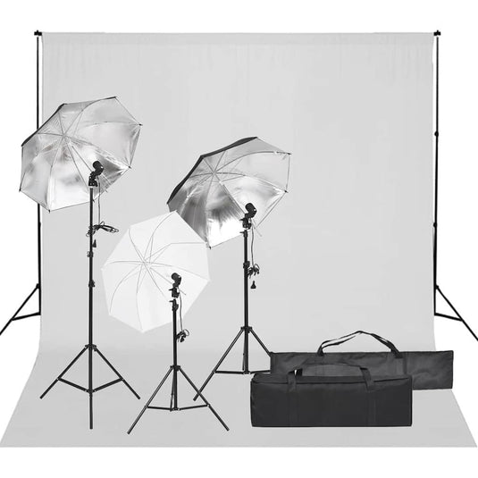Vidaxl fotostudioset met verlichtingsset en achtergrond
