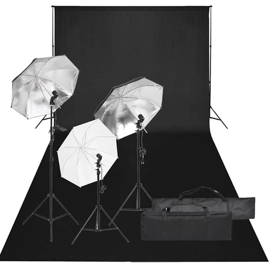 Vidaxl fotostudioset met verlichtingsset en achtergrond