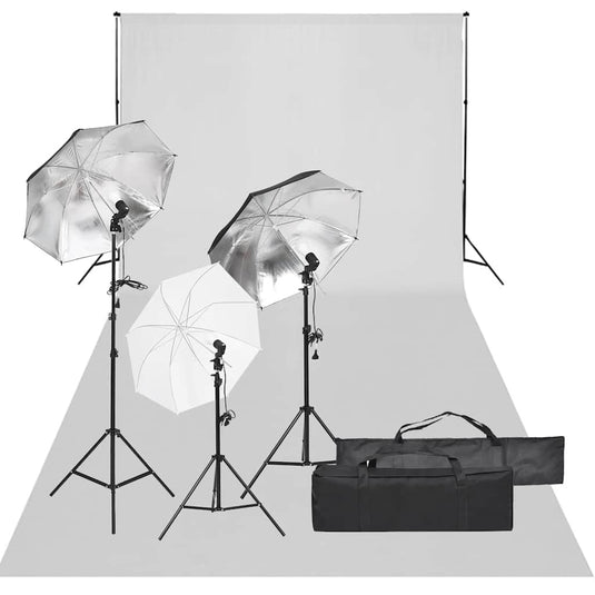 Vidaxl fotostudioset met verlichtingsset en achtergrond