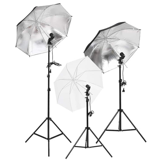 Vidaxl fotostudioset met verlichtingsset, achtergrond en reflector