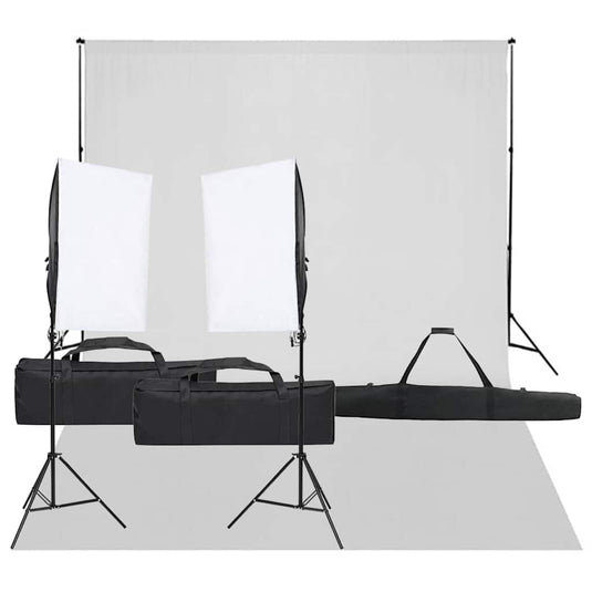 Vidaxl fotostudioset met verlichtingsset en achtergrond