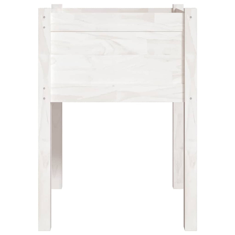 Load image into Gallery viewer, Vidaxl plantenbak 50x50x70 cm massief grenenhout wit
