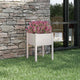 Vidaxl plantenbak 50x50x70 cm massief grenenhout wit