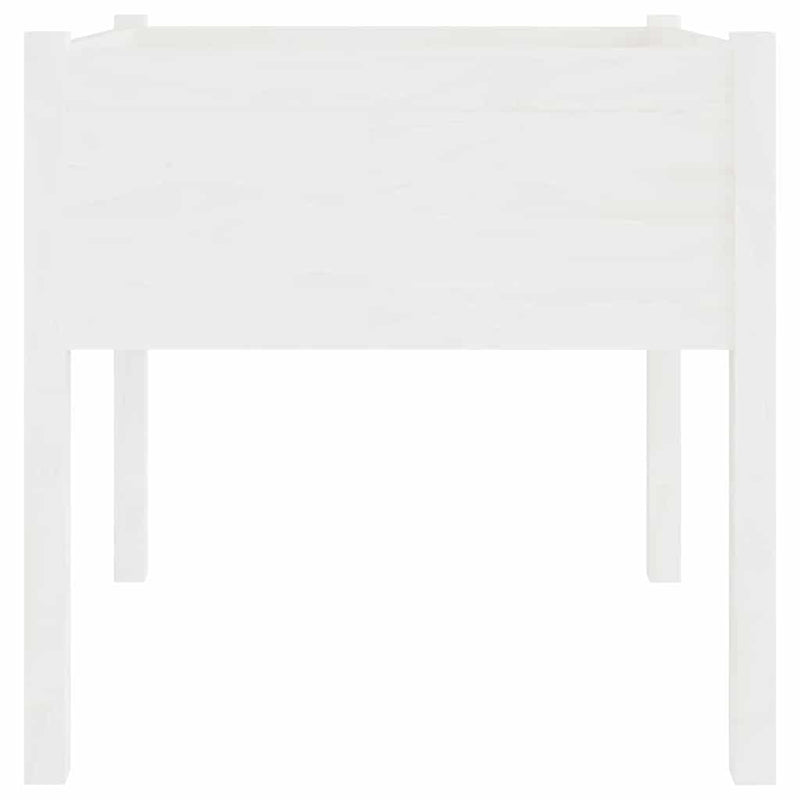 Load image into Gallery viewer, Vidaxl plantenbak 70x70x70 cm massief grenenhout wit
