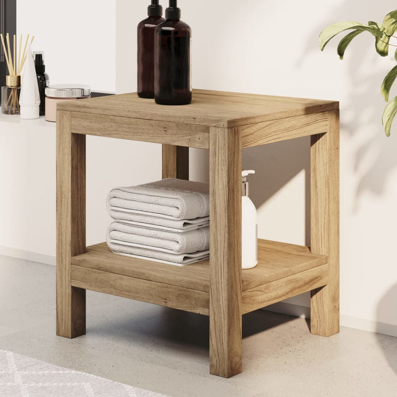 Load image into Gallery viewer, Vidaxl badkamertafel 45x35x45 cm massief teakhout
