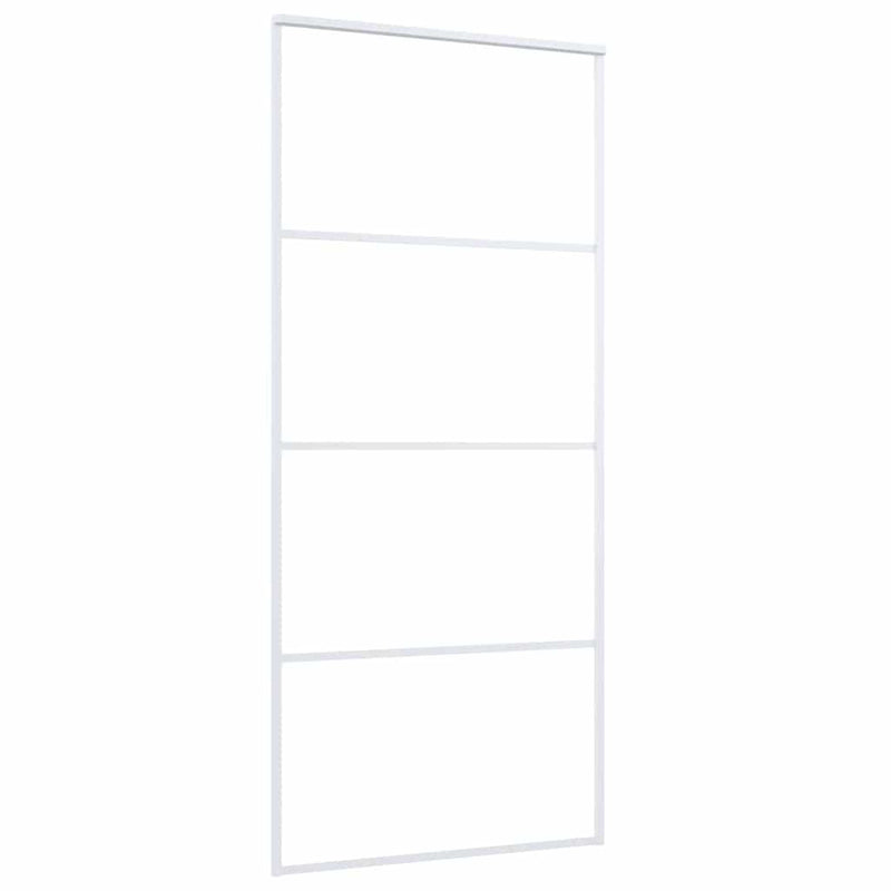 Load image into Gallery viewer, Vidaxl schuifdeur 90x205 cm esg-glas en aluminium wit
