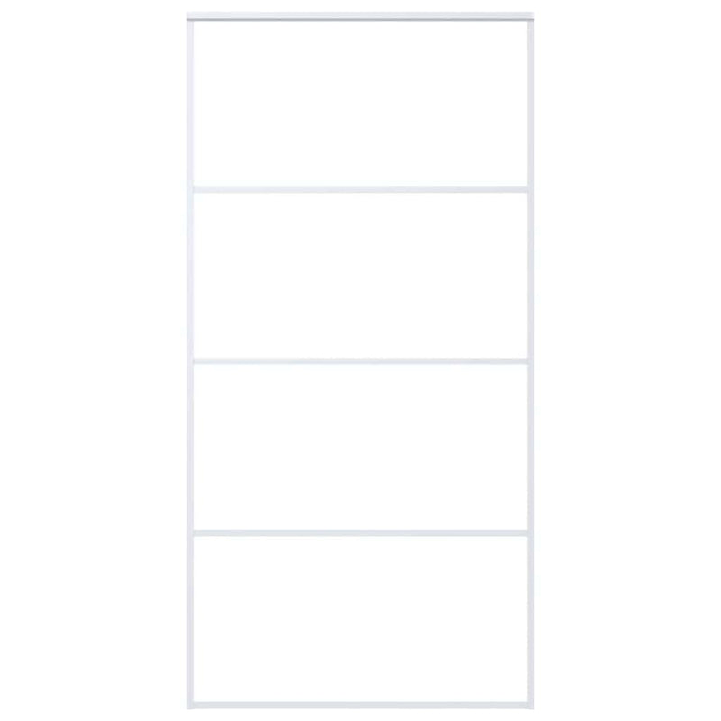 Load image into Gallery viewer, Vidaxl schuifdeur 102,5x205 cm esg-glas en aluminium wit
