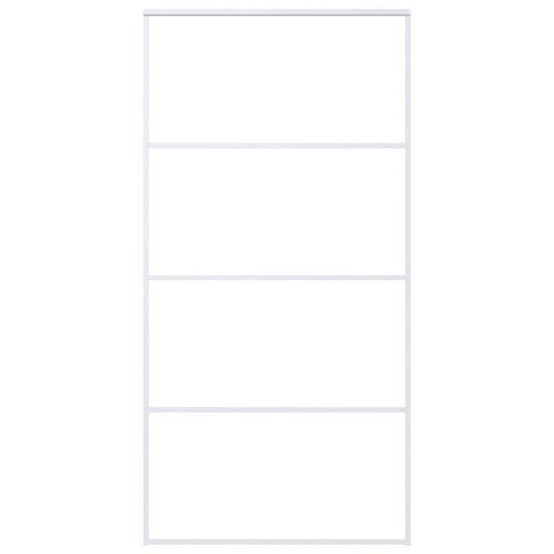 Load image into Gallery viewer, Vidaxl schuifdeur 102,5x205 cm mat esg-glas en aluminium wit
