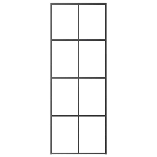 Vidaxl schuifdeur 76x205 cm esg-glas en aluminium zwart