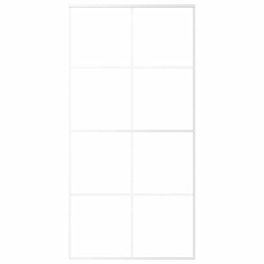 Vidaxl schuifdeur 102,5x205 cm esg-glas en aluminium wit
