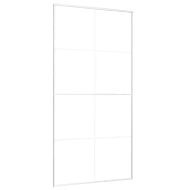 Vidaxl schuifdeur 102,5x205 cm mat esg-glas en aluminium wit