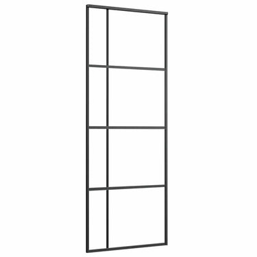 Vidaxl schuifdeur 76x205 cm esg-glas en aluminium zwart
