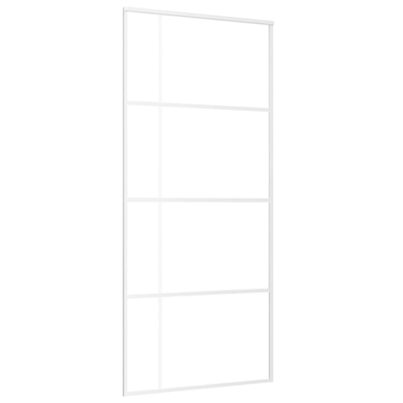 Load image into Gallery viewer, Vidaxl schuifdeur 90x205 cm esg-glas en aluminium wit

