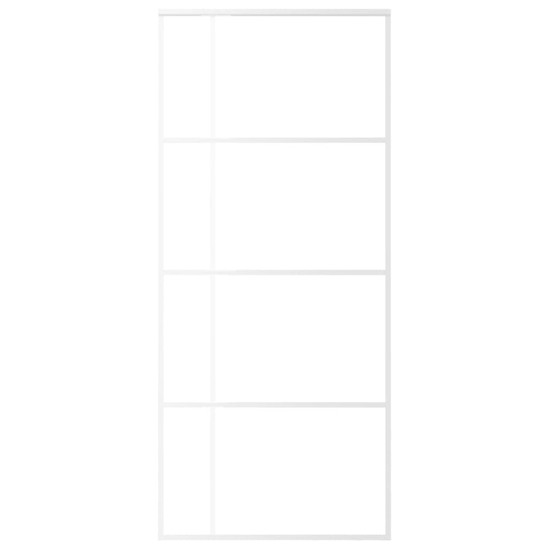 Load image into Gallery viewer, Vidaxl schuifdeur 90x205 cm esg-glas en aluminium wit
