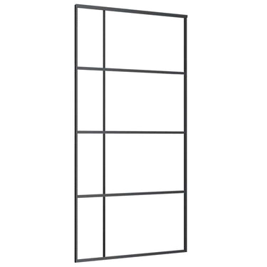 Vidaxl schuifdeur 102,5x205 cm esg-glas en aluminium zwart