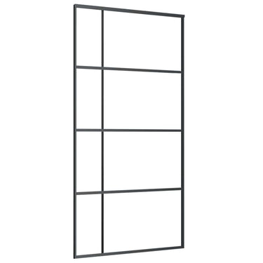 Vidaxl schuifdeur 102,5x205 cm mat esg-glas en aluminium zwart