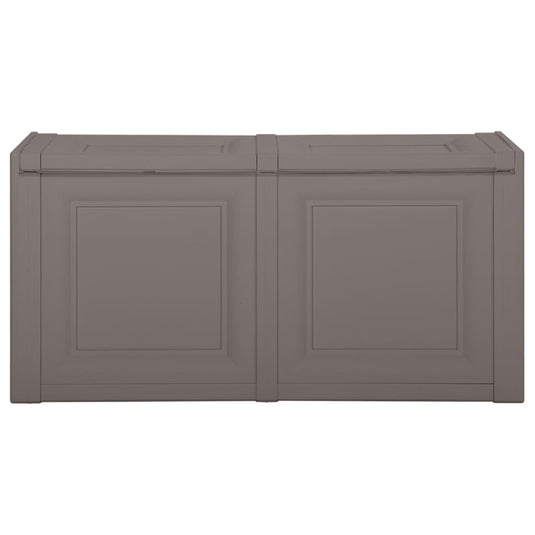 Vidaxl kussenbox 85 l 86x40x42 cm grijs