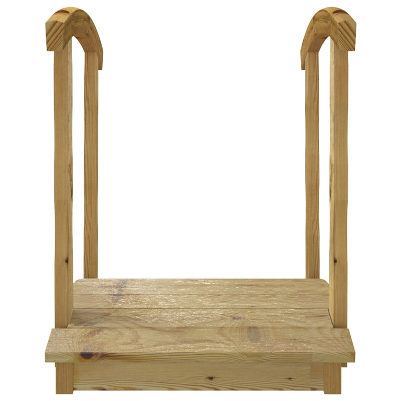 Load image into Gallery viewer, VidaXL Tuinbrug met leuning geïmpregneerd massief grenenhout
