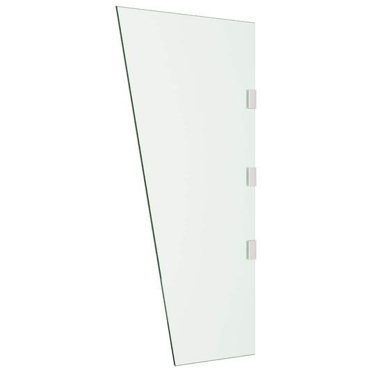 Vidaxl zijpaneel voor deurluifel 50x100 cm gehard glas transparant