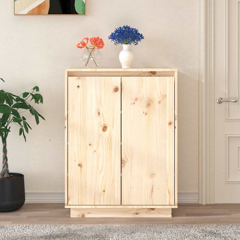 Load image into Gallery viewer, Vidaxl schoenenkast 60x35x80 cm massief grenenhout
