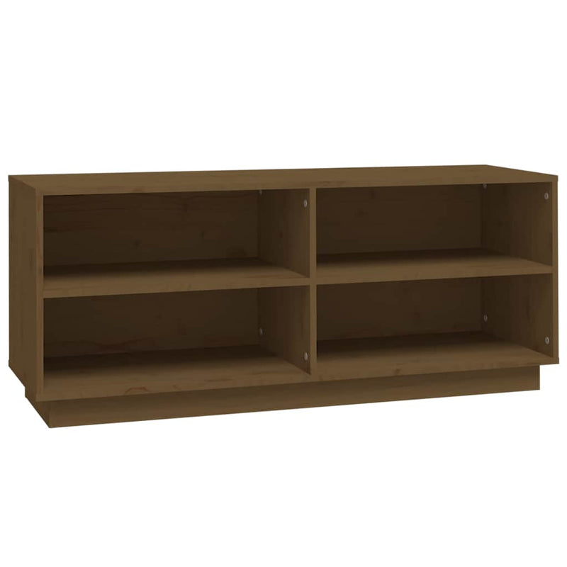 Load image into Gallery viewer, Vidaxl schoenenkast 110x34x45 cm massief grenenhout honingbruin
