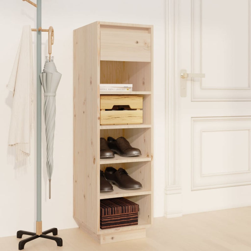 Load image into Gallery viewer, Vidaxl schoenenkast 30x34x105 cm massief grenenhout
